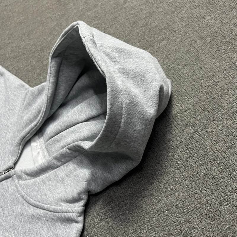 Black Pink Ida Sply Zipper Hoodie Chest Towel Embroidery Patch Sweatshirts Men Women High Quality Casual Loose Pullovers Clothes