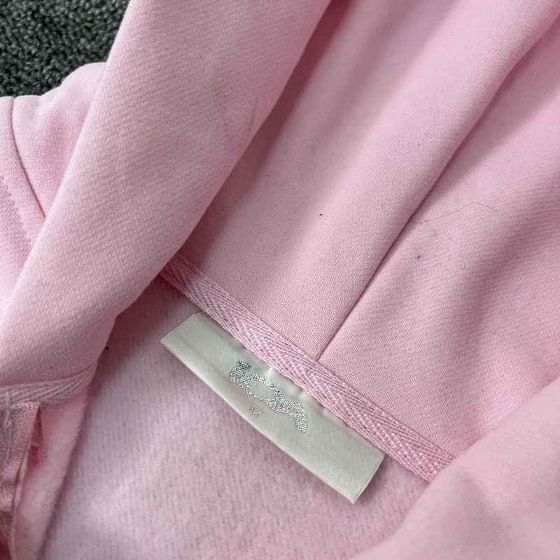 Black Pink Ida Sply Zipper Hoodie Chest Towel Embroidery Patch Sweatshirts Men Women High Quality Casual Loose Pullovers Clothes