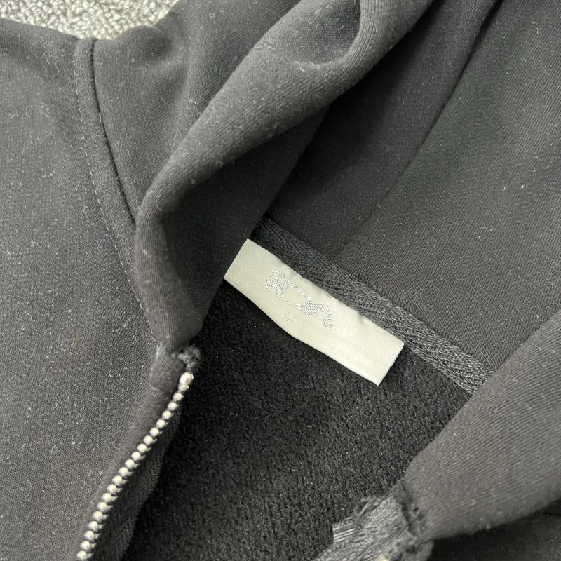 Black Pink Ida Sply Zipper Hoodie Chest Towel Embroidery Patch Sweatshirts Men Women High Quality Casual Loose Pullovers Clothes