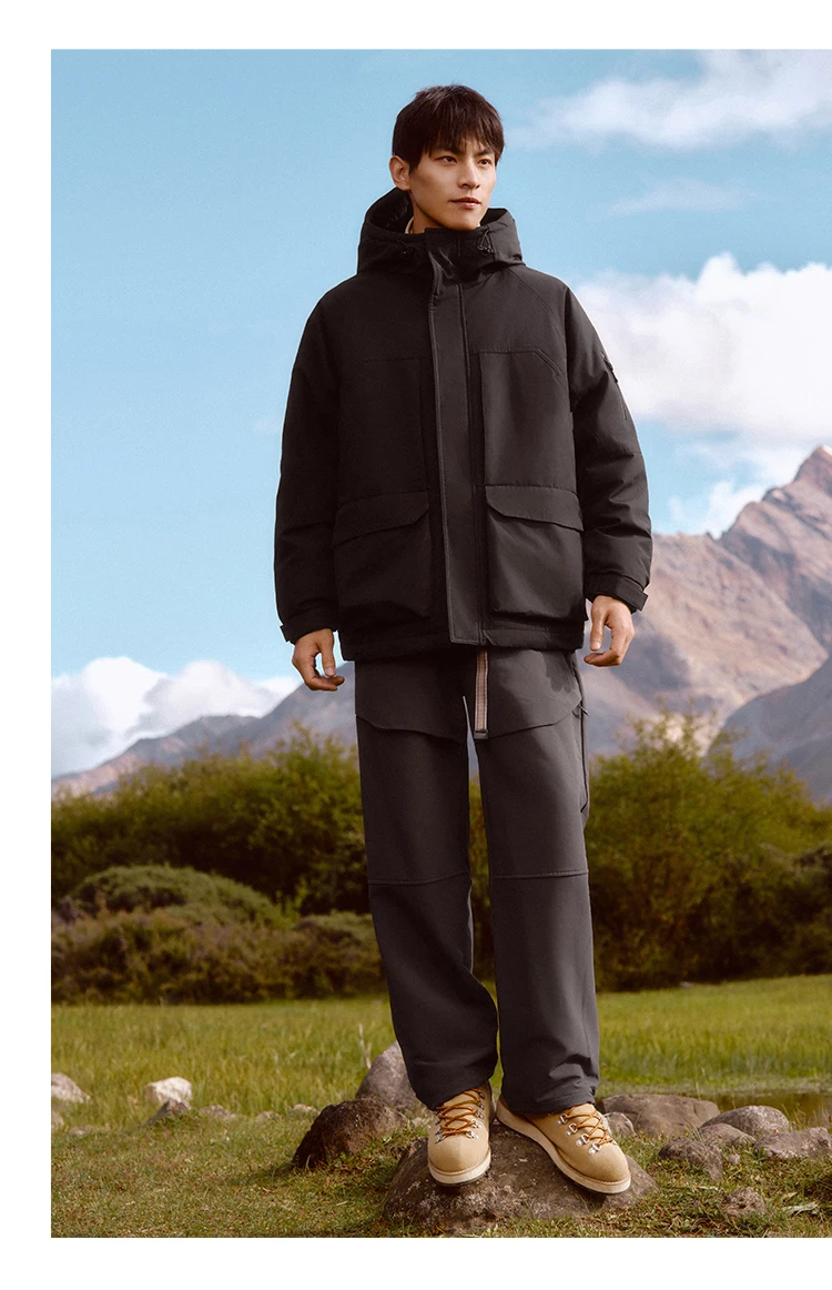 Semir Down Jacket Men 2026 New Winter Couple Windproof Wear-Resistant and Warm Outdoor Contrasting Colors Outerwear