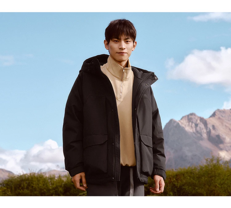 Semir Down Jacket Men 2026 New Winter Couple Windproof Wear-Resistant and Warm Outdoor Contrasting Colors Outerwear