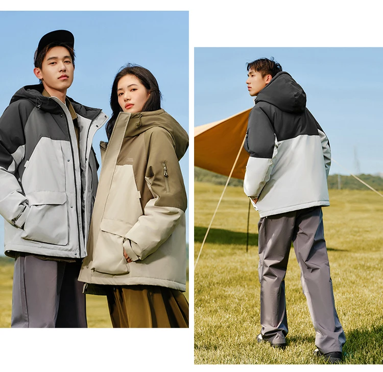 Semir Down Jacket Men 2026 New Winter Couple Windproof Wear-Resistant and Warm Outdoor Contrasting Colors Outerwear