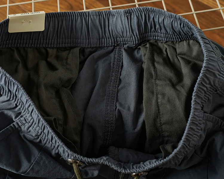 Summer New Japanese Retro Military Outdoor Quick Drying Cargo Pants Men's Washed Multi-pocket Loose Casual Ankle-tied Trousers