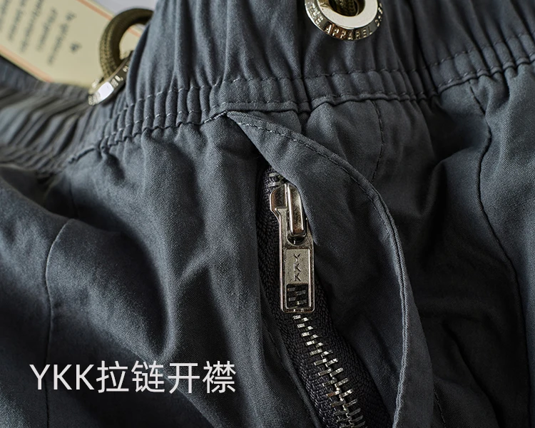 Summer New Japanese Retro Military Outdoor Quick Drying Cargo Pants Men's Washed Multi-pocket Loose Casual Ankle-tied Trousers