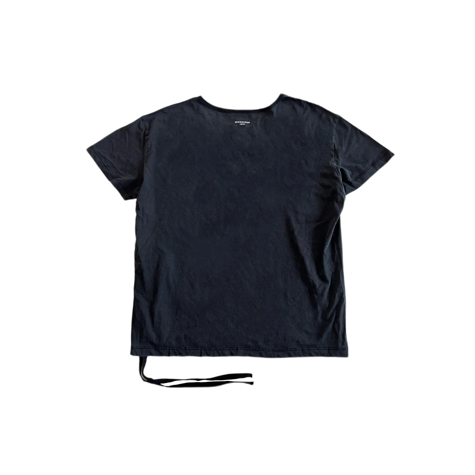 Ann 26ss pentagram printed streamer washed old loose retro short-sleeved T-shirt