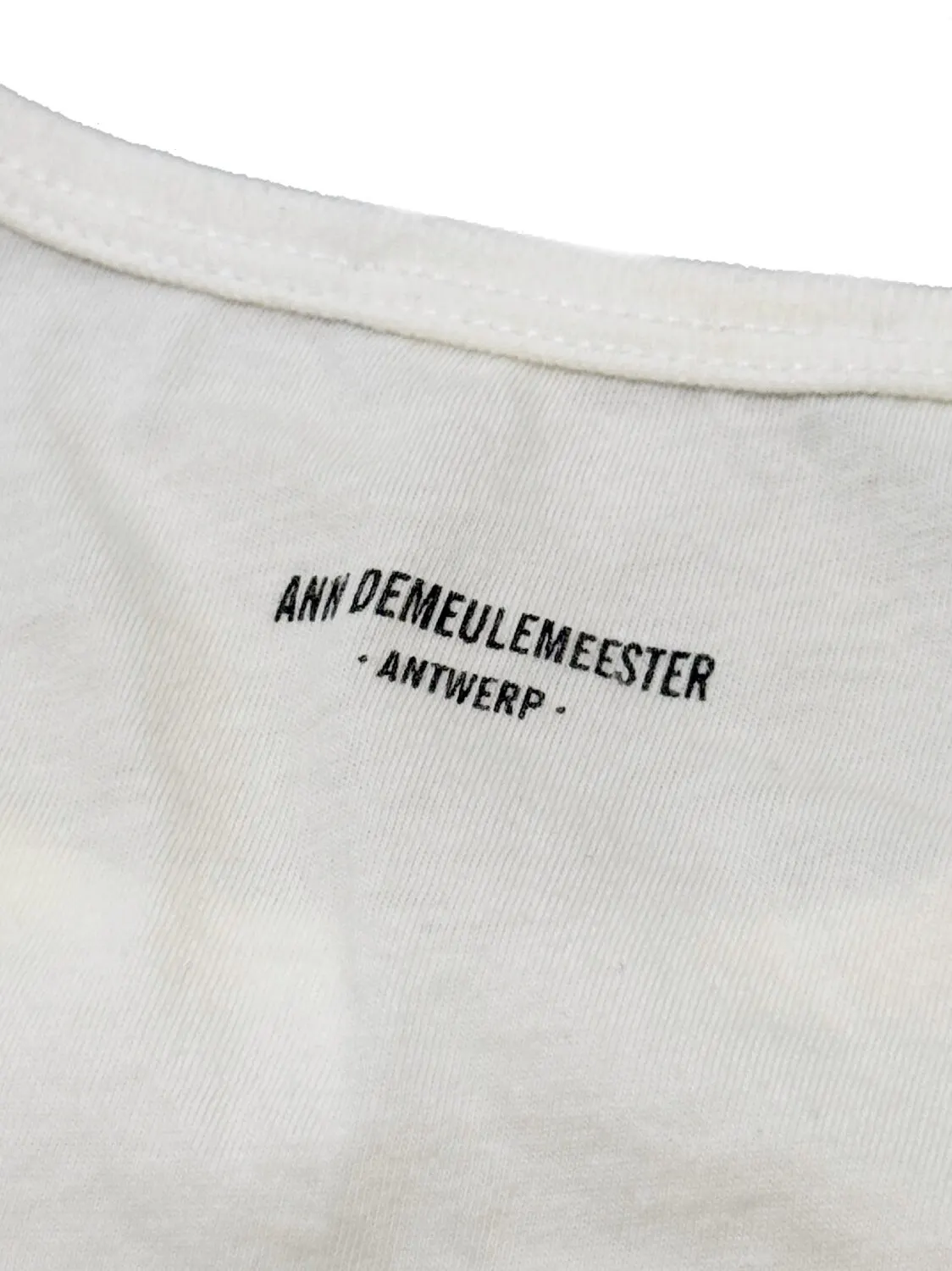 Ann 26ss pentagram printed streamer washed old loose retro short-sleeved T-shirt