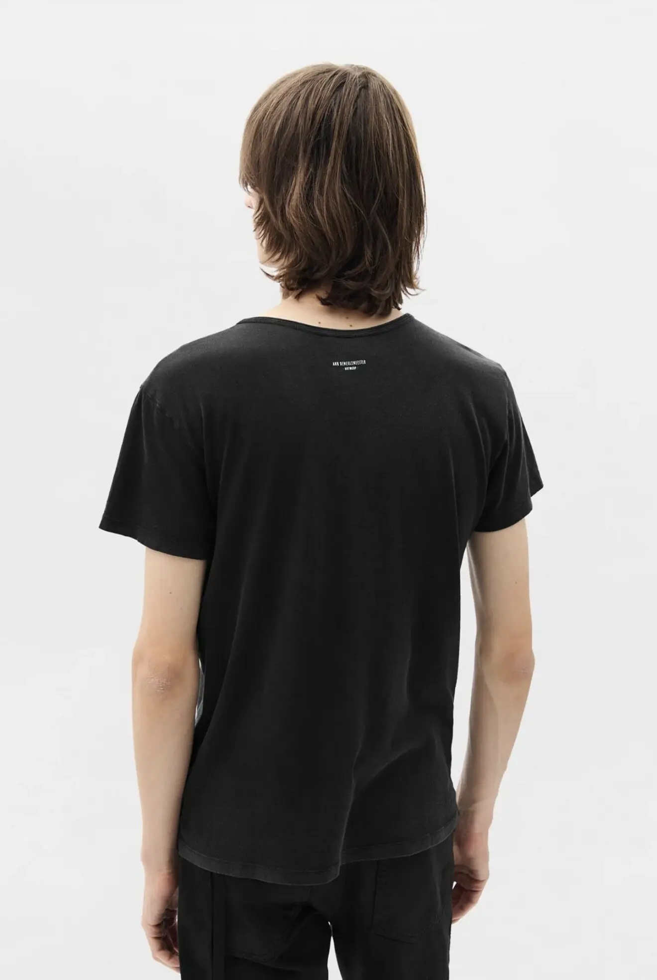 Ann 26ss pentagram printed streamer washed old loose retro short-sleeved T-shirt