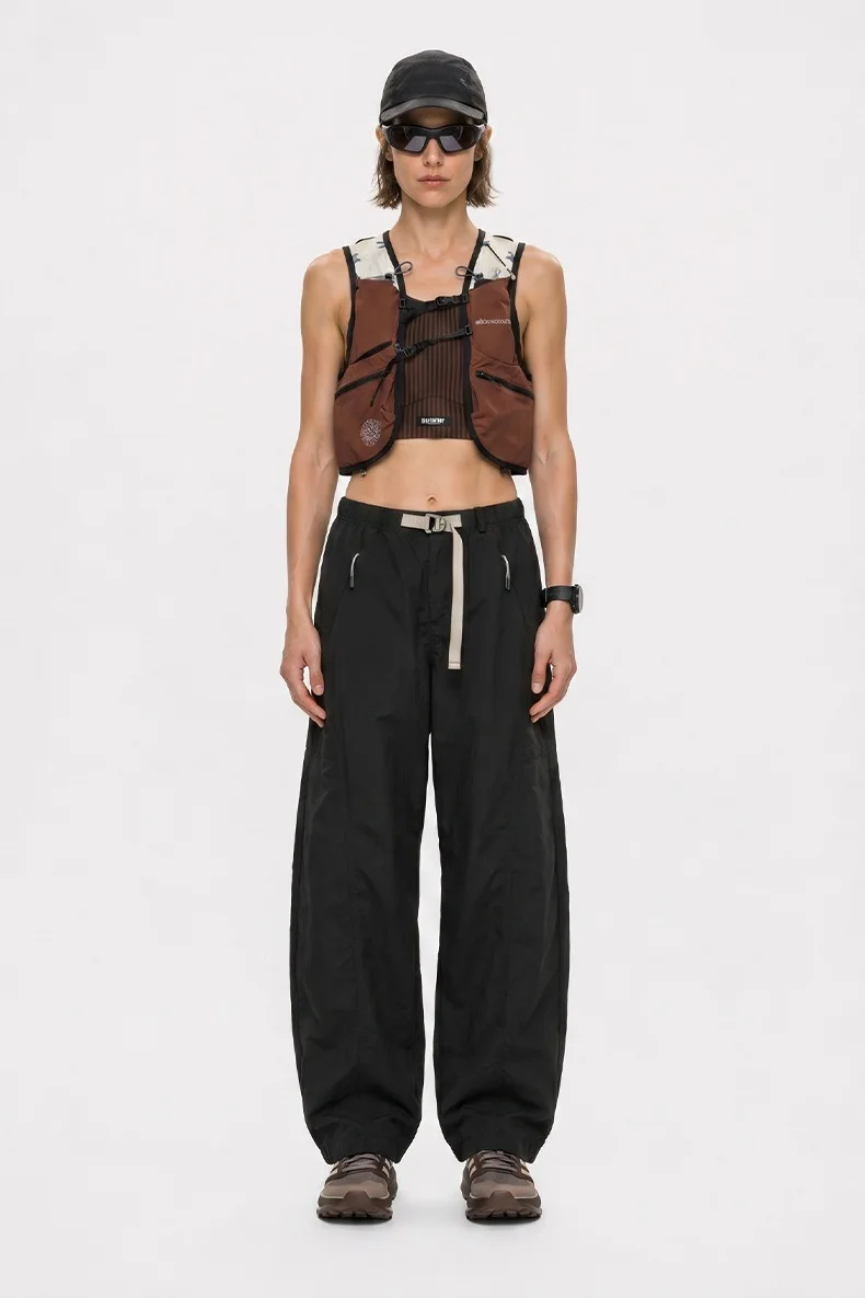 Outdoor Mountain Style Curved Pants 2026 Summer New Quick-Dry Lightweight Wide-Leg Casual Trousers