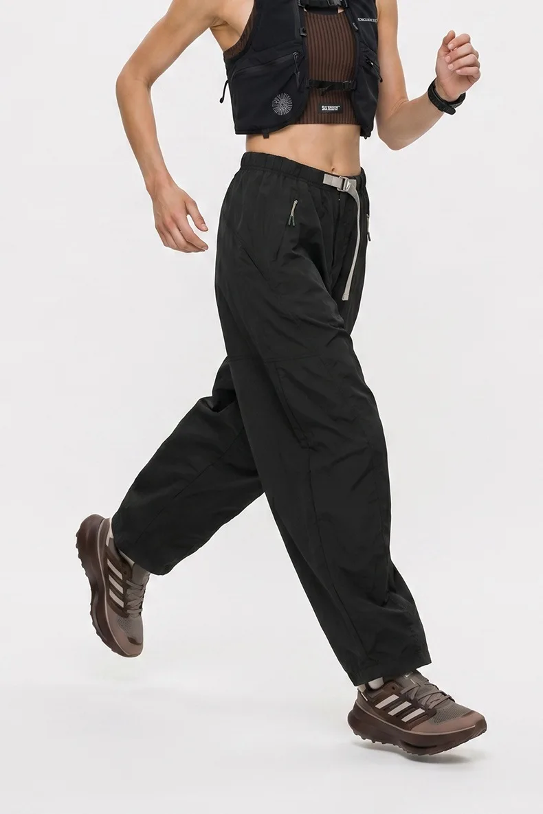 Outdoor Mountain Style Curved Pants 2026 Summer New Quick-Dry Lightweight Wide-Leg Casual Trousers