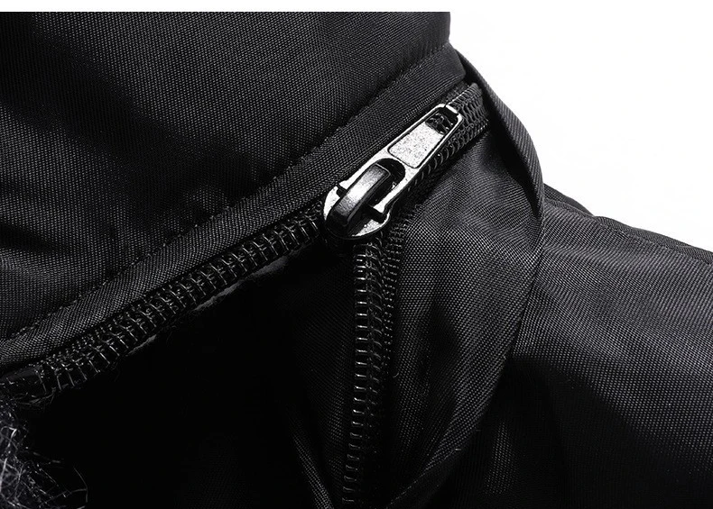 Winter Men's Hooded Faux Fur Trimmed Pilot Jacket Winter Windproof Warm Fleece-Lined Parka Jackets Men Thickened Workwear Coat