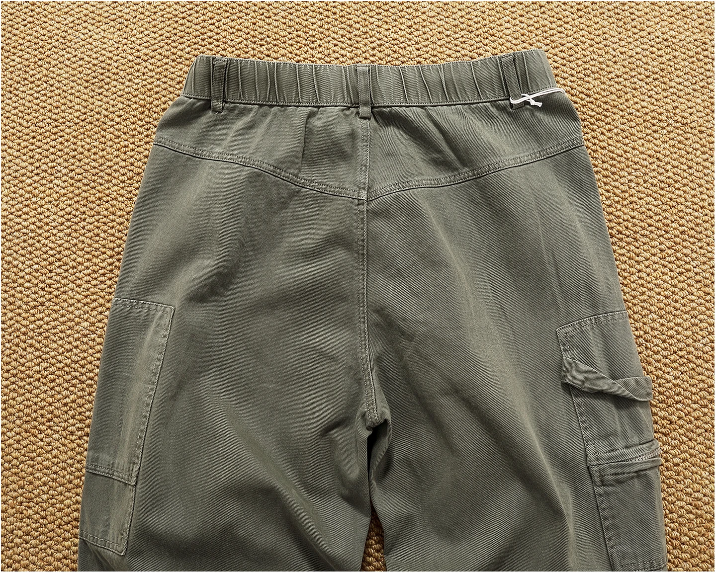 Retro heavy industry washing heavy splicing work pants for men's autumn and winter loose straight conical woodcut trousers