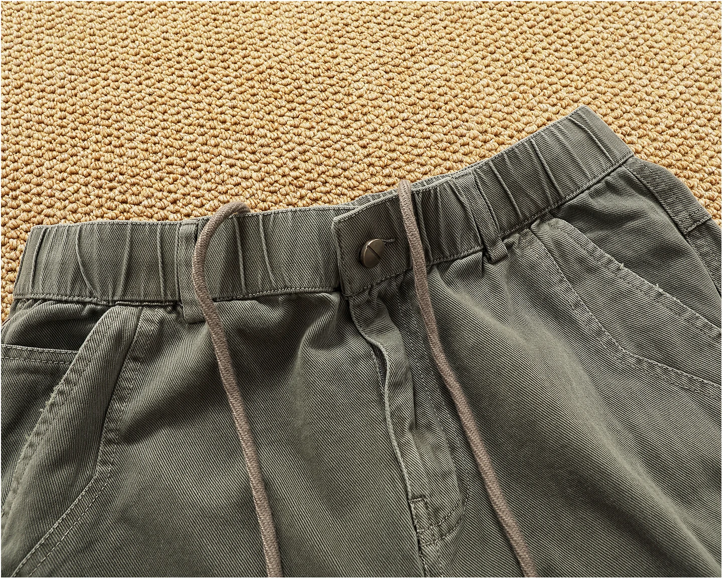 Retro heavy industry washing heavy splicing work pants for men's autumn and winter loose straight conical woodcut trousers