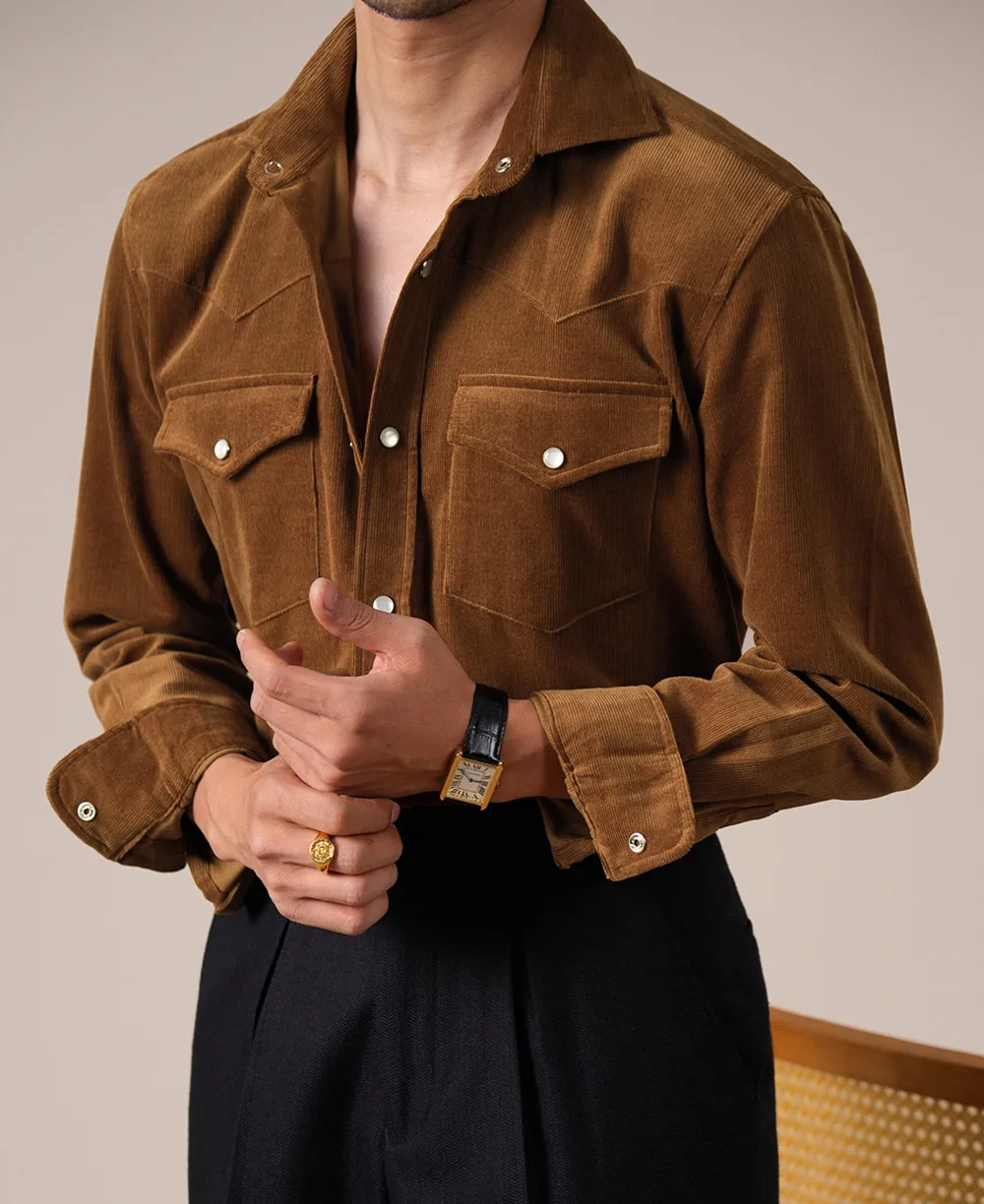 100% Cotton Blend Shirts Men Dress Long Sleeve Shirt Men Streetwear European Style Casual Business Formal Solid Color Men Shirt