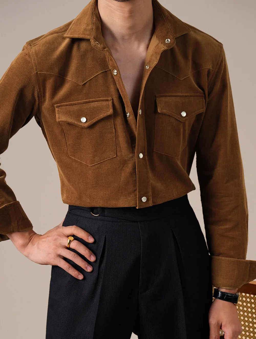 100% Cotton Blend Shirts Men Dress Long Sleeve Shirt Men Streetwear European Style Casual Business Formal Solid Color Men Shirt