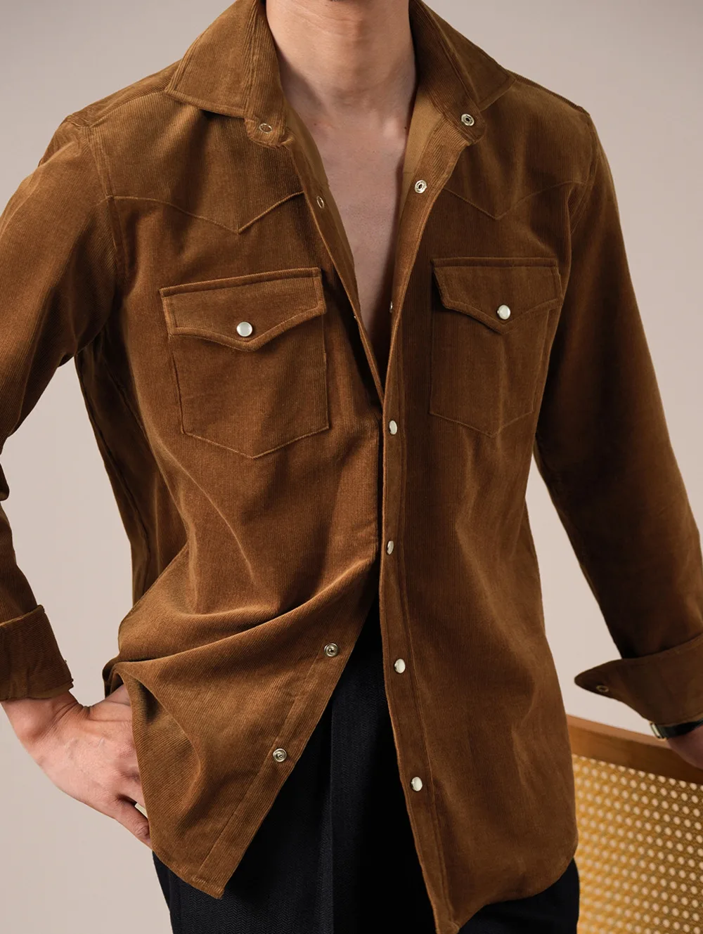 100% Cotton Blend Shirts Men Dress Long Sleeve Shirt Men Streetwear European Style Casual Business Formal Solid Color Men Shirt