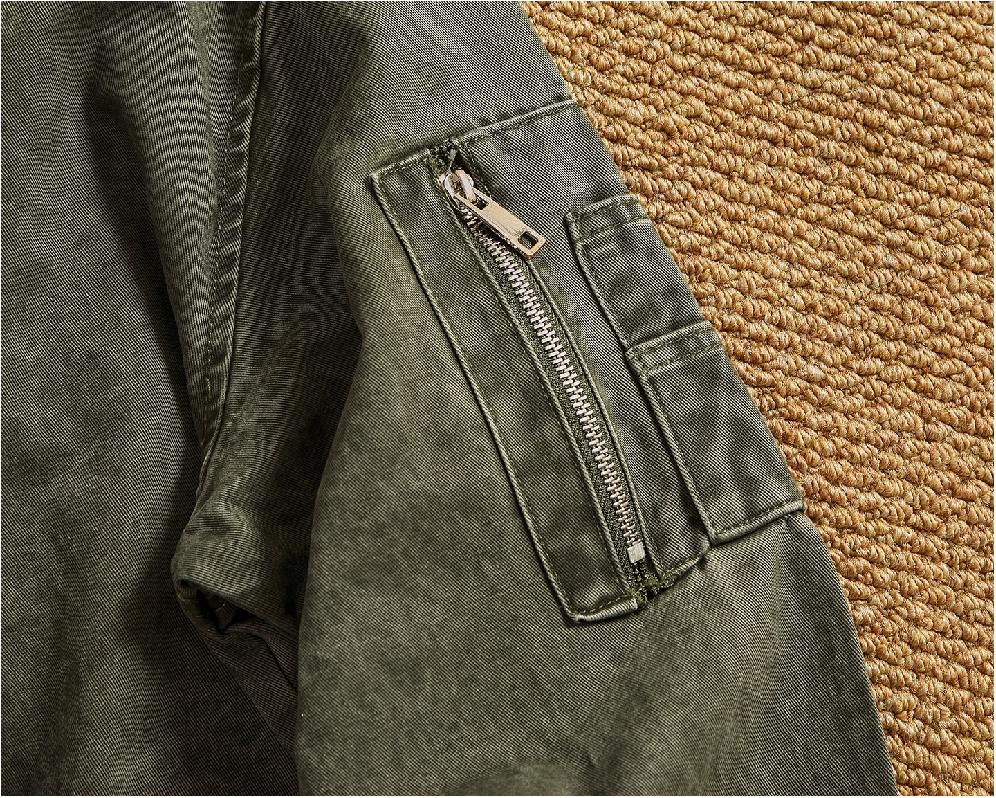 Personalized stand-up collar snap-collar work jacket men's old washing classic versatile jacket top