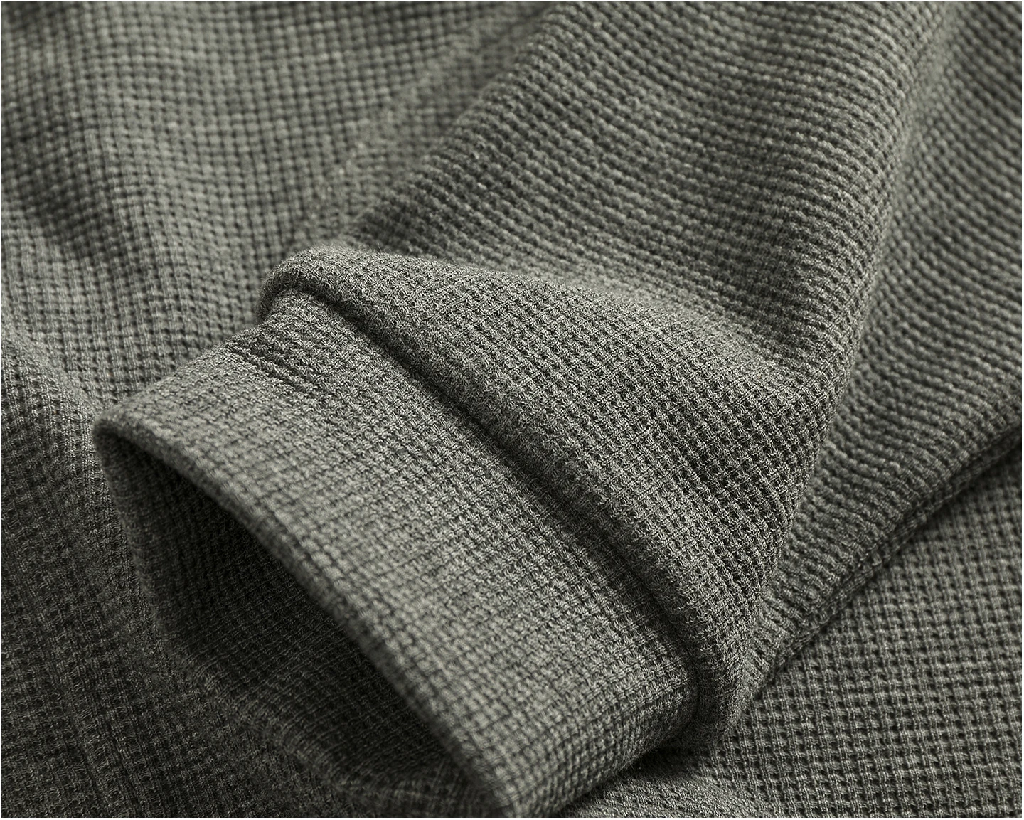 Retro cardigan jacket men's tops heavyweight thick textured V-neck knitted collarless sweatshirt