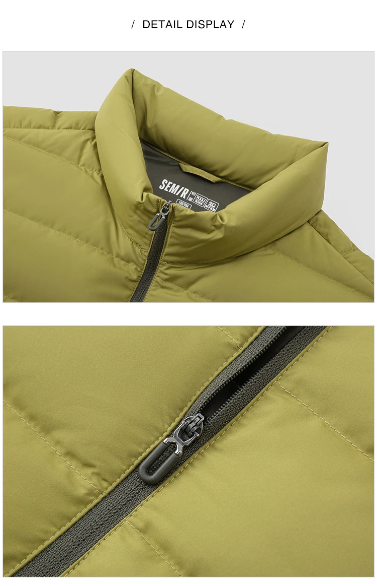 Semir Unisex Down Jacket Channel Quilting Waterproof Windproof Stain Resistant 90 Percent Down Fill Warm Insulation 2026 Winter