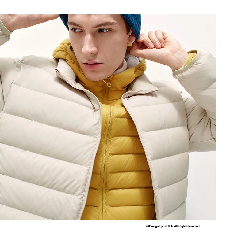 Semir Unisex Down Jacket Channel Quilting Waterproof Windproof Stain Resistant 90 Percent Down Fill Warm Insulation 2026 Winter
