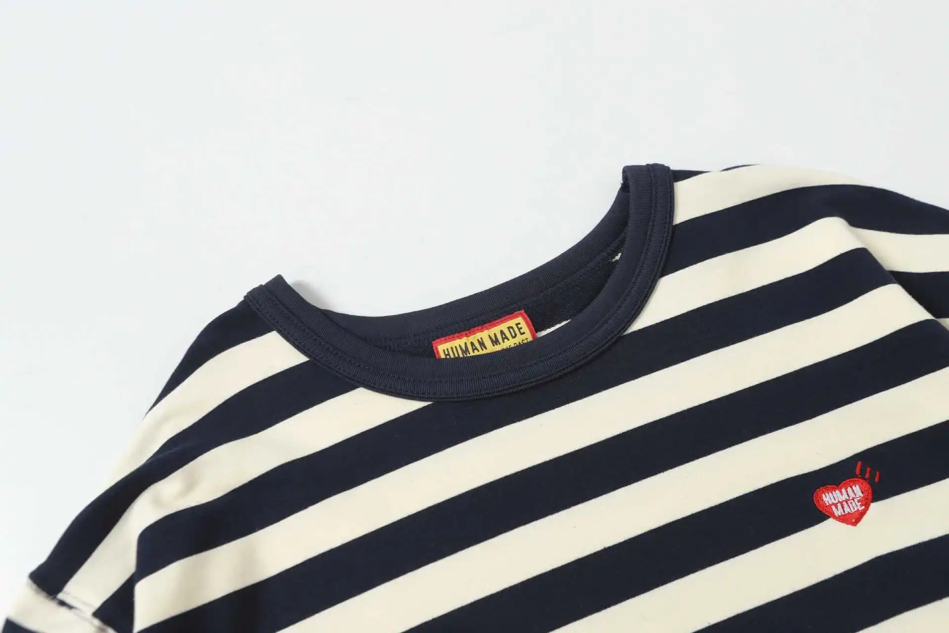 Human Made New Stripe L/S T-Shirt Cityboy Style Heavy Cotton Top Streetwear