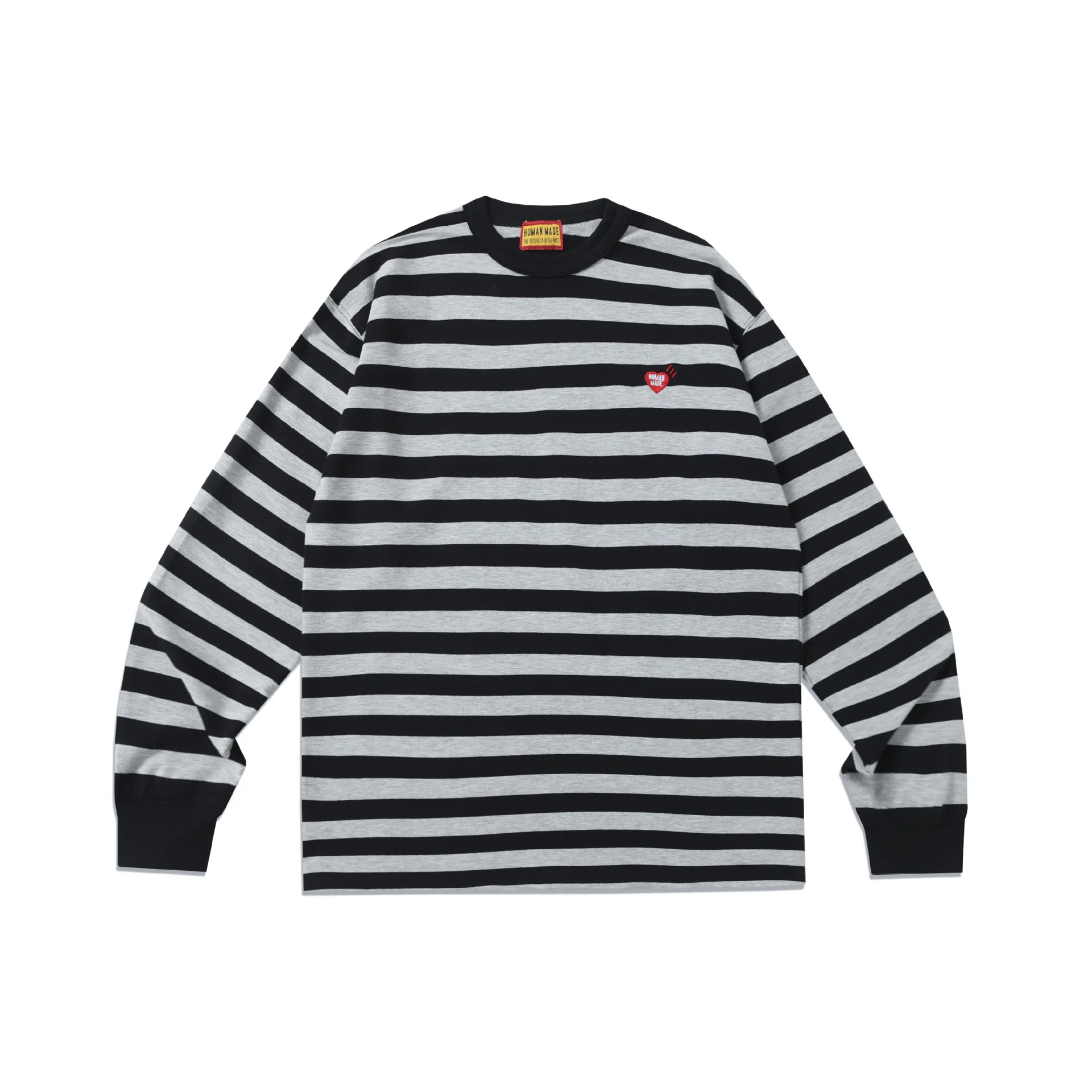 Human Made New Stripe L/S T-Shirt Cityboy Style Heavy Cotton Top Streetwear
