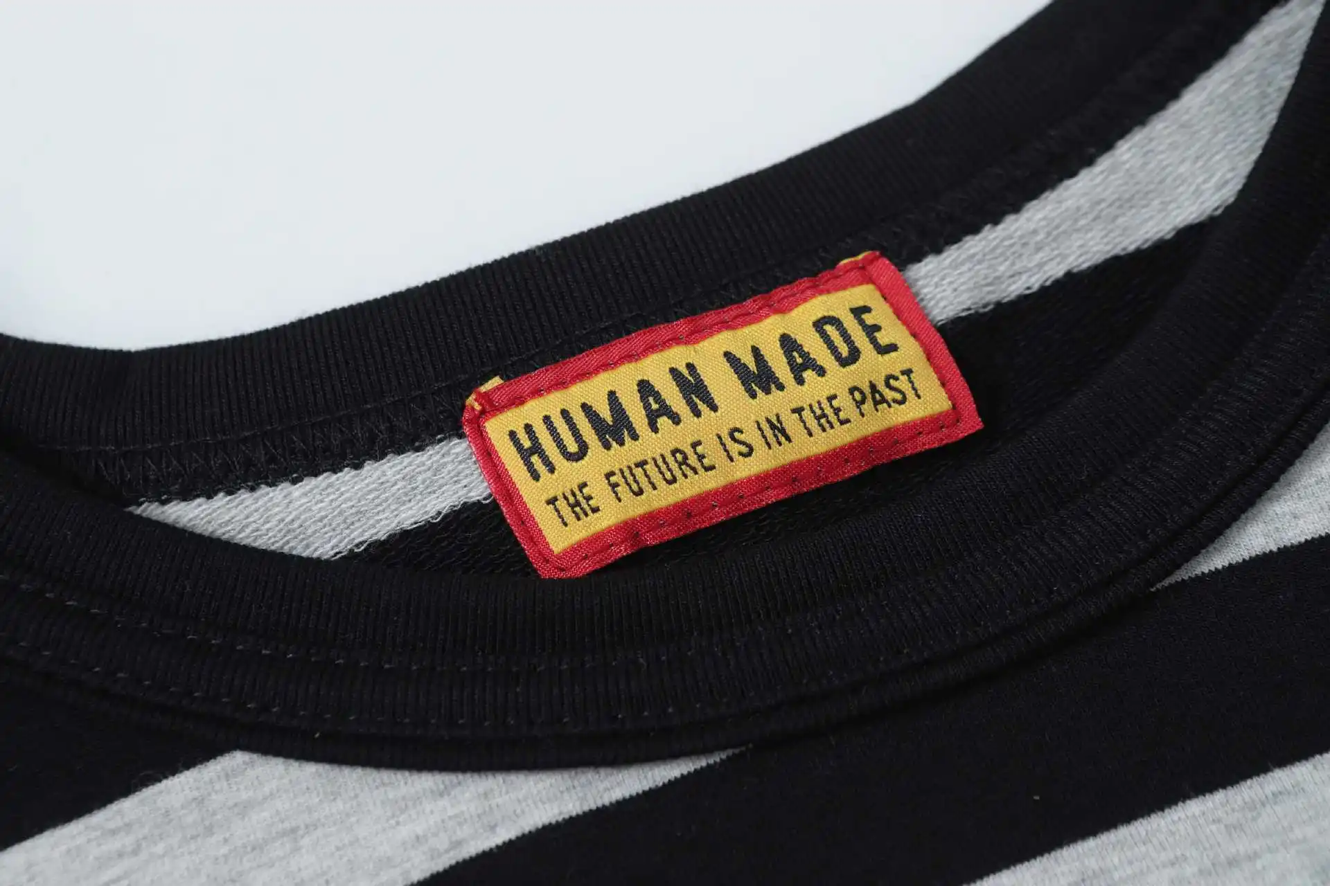 Human Made New Stripe L/S T-Shirt Cityboy Style Heavy Cotton Top Streetwear