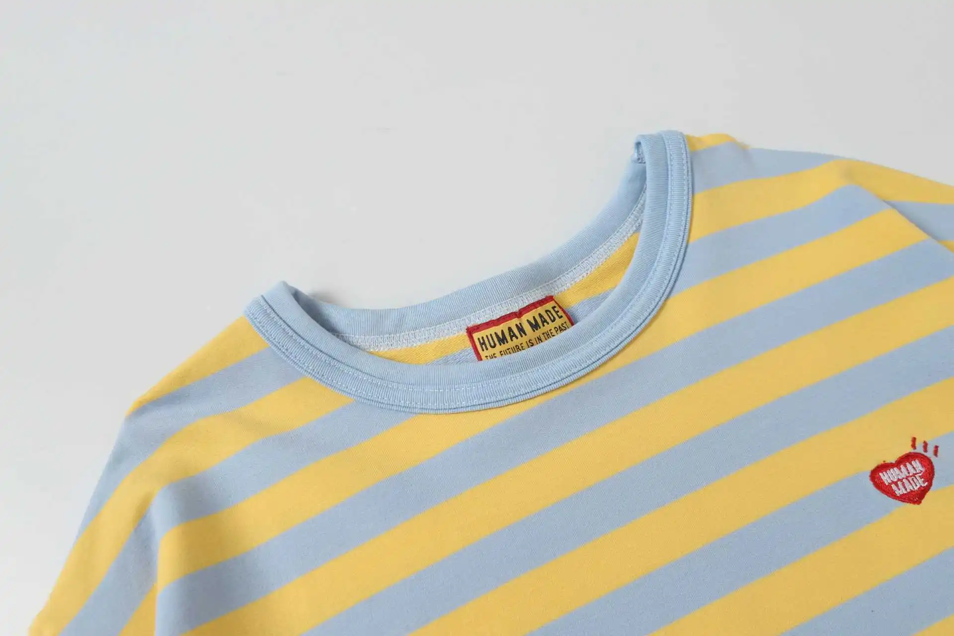 Human Made New Stripe L/S T-Shirt Cityboy Style Heavy Cotton Top Streetwear