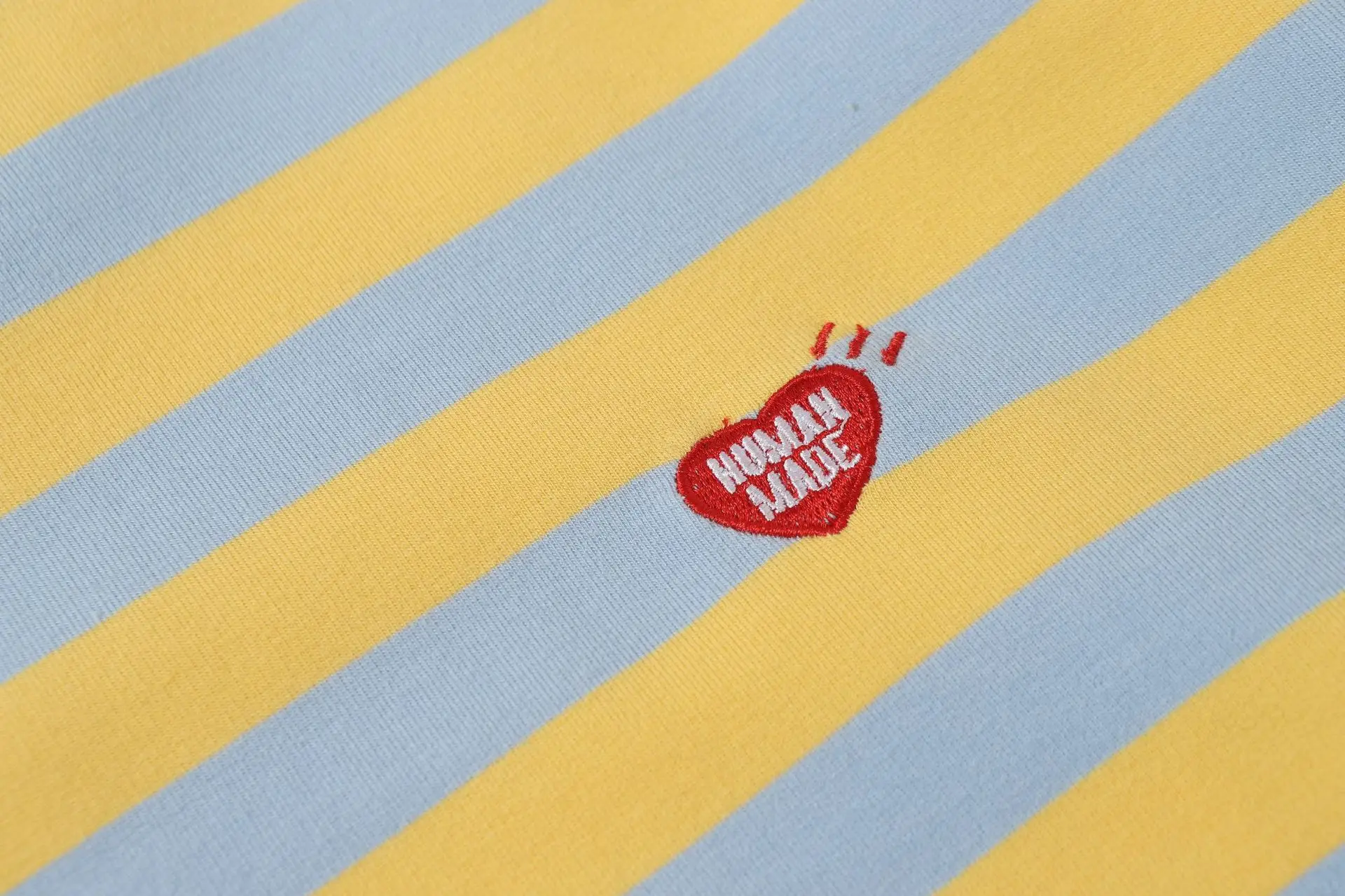 Human Made New Stripe L/S T-Shirt Cityboy Style Heavy Cotton Top Streetwear