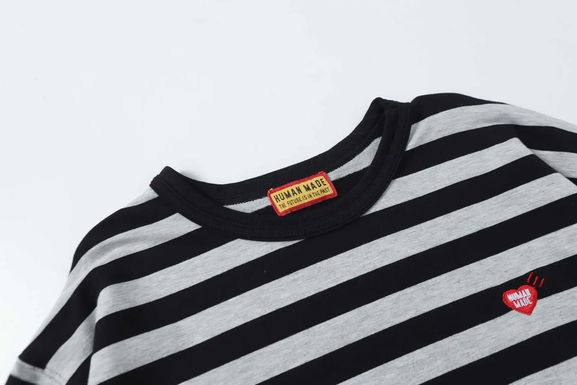 Human Made New Stripe L/S T-Shirt Cityboy Style Heavy Cotton Top Streetwear