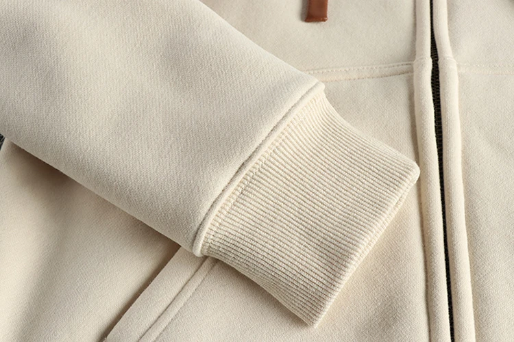 Autumn Winter American Retro Heavyweight Long Sleeved Hooded Hoodies Men's Simple Thickened Velvet Casual Cardigan Sweatshirts
