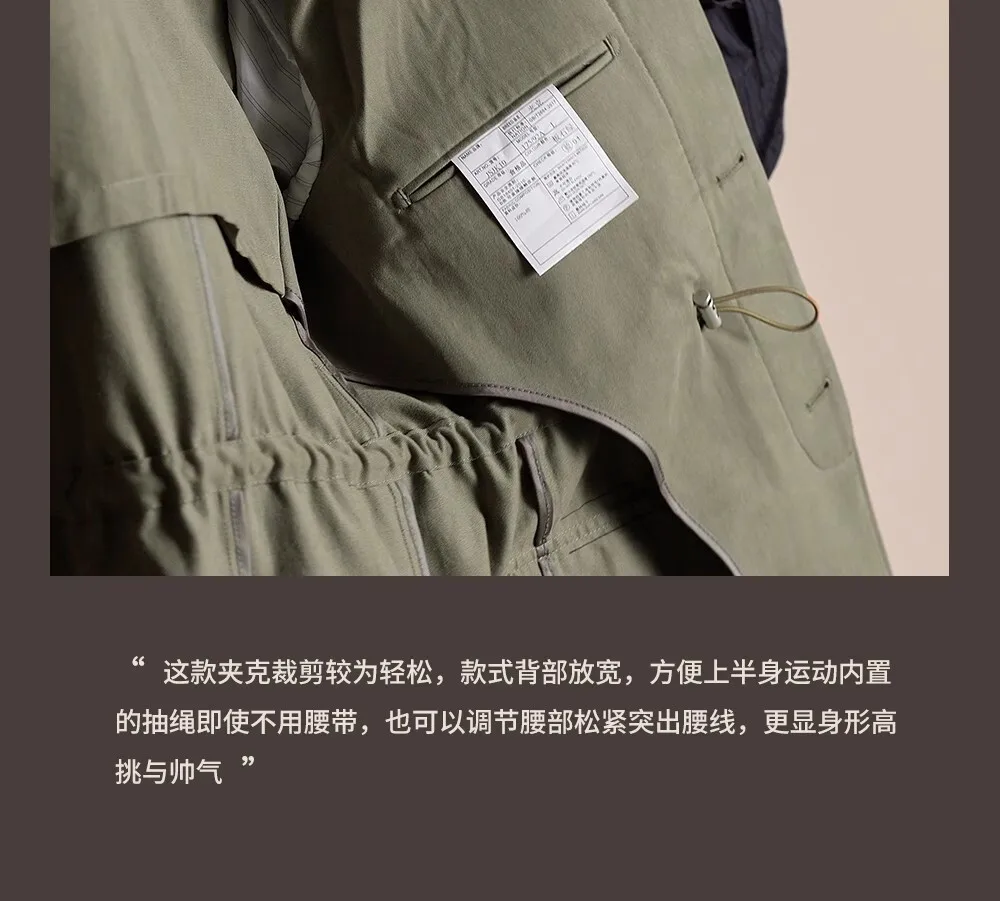 Spring Autumn Pure Cotton Italian Hunting Jacket Men's Retro Business Casual Jacket Top Quality Luxury Military Jacket Top Coat