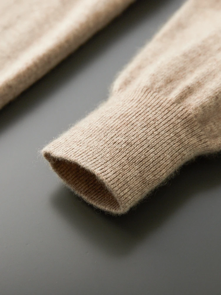 Men's 100% Cashmere Sweater V-neck Pullover Autumn Winter Basic Smart Casual Cashmere Knitwear Long Sleeve Clothing Topss