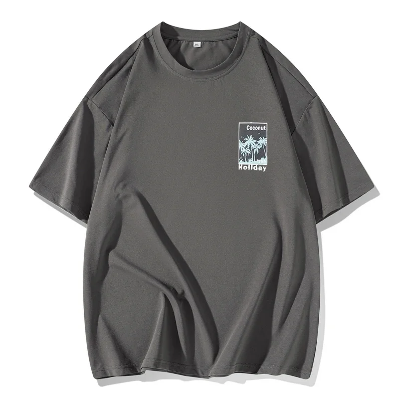 Men Plus Size Cotton T-Shirt 6XL 7XL Oversized Short-sleeved Tees 110-180kg Summer Running Gym Top Fashion Graphic Shirt Clothes