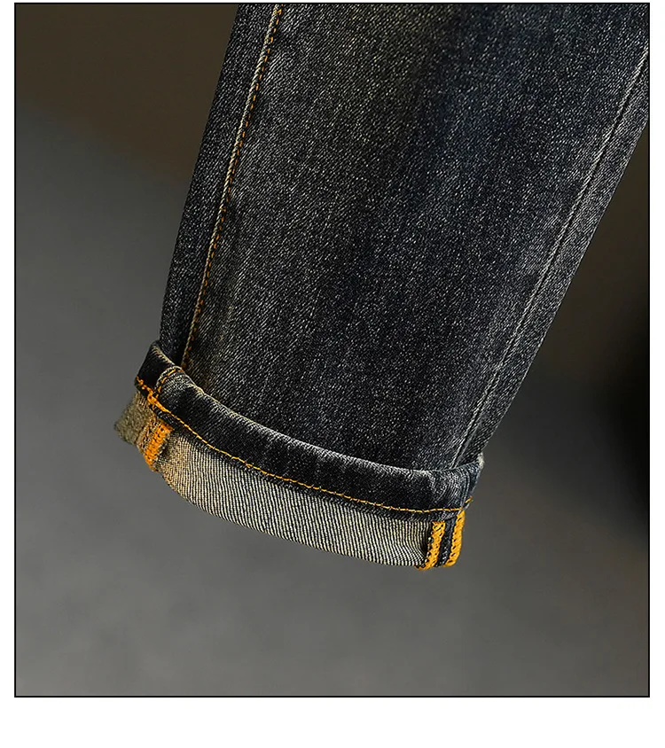 2024 New Light Luxury Jeans Men's Spring and Autumn Versatile High-End Casual Affordable Luxury Fashion Slim Trousers