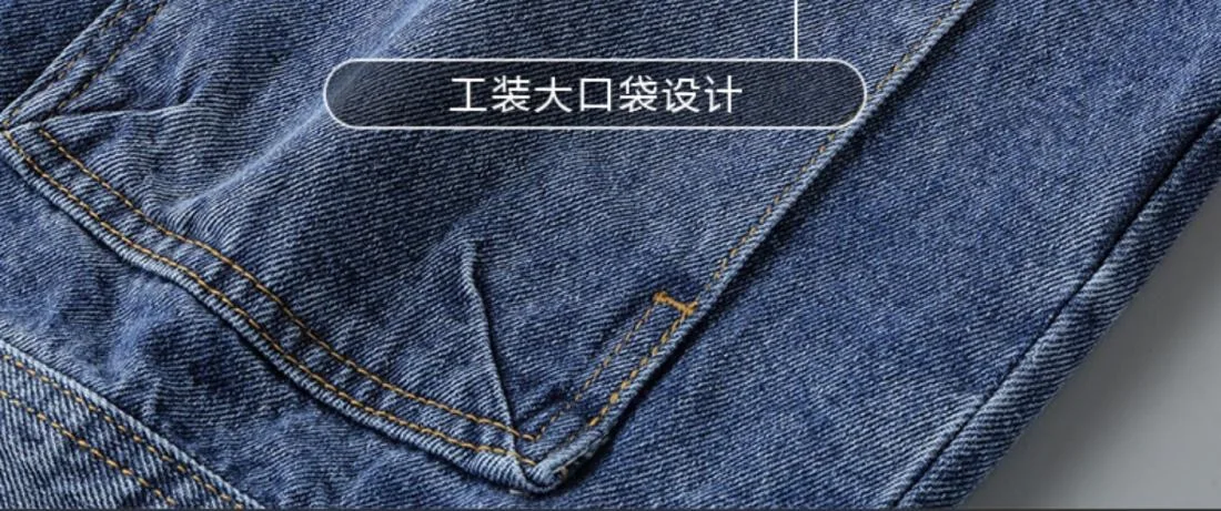 2024 Spring and Autumn New Fashion Solid Color Large Size Denim Coat Men's Casual Loose Comfortable High Quality Jacket M-4XL