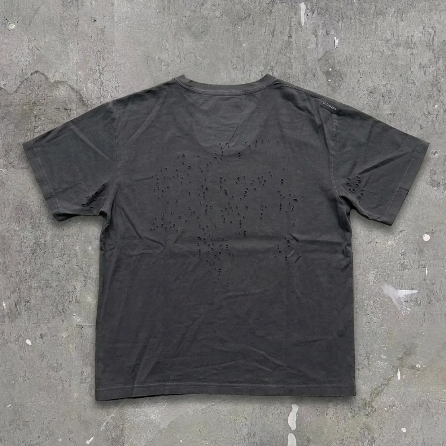 Satisfy MothTech Series Laser Cutting Breathable Function Heavy Washing Short Sleeve Running Tee