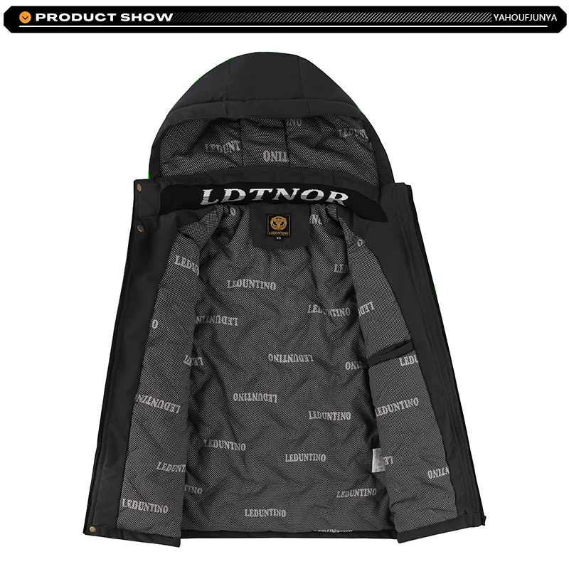 Winter Men Outdoor Windbreak Warm Travel Jacket Men Hooded Casual Fashion Sport Waterproof Climbing Trekking Jacket Male Coat