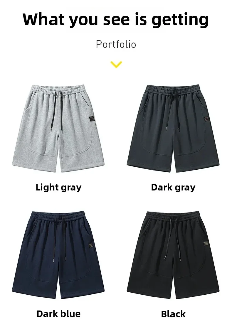 Men's Casual Cotton Shorts Plus Size 9XL 8XL 7XL Short Pants Summer Sports Beachwear Comfortable Breathable Loose Fit Trousers