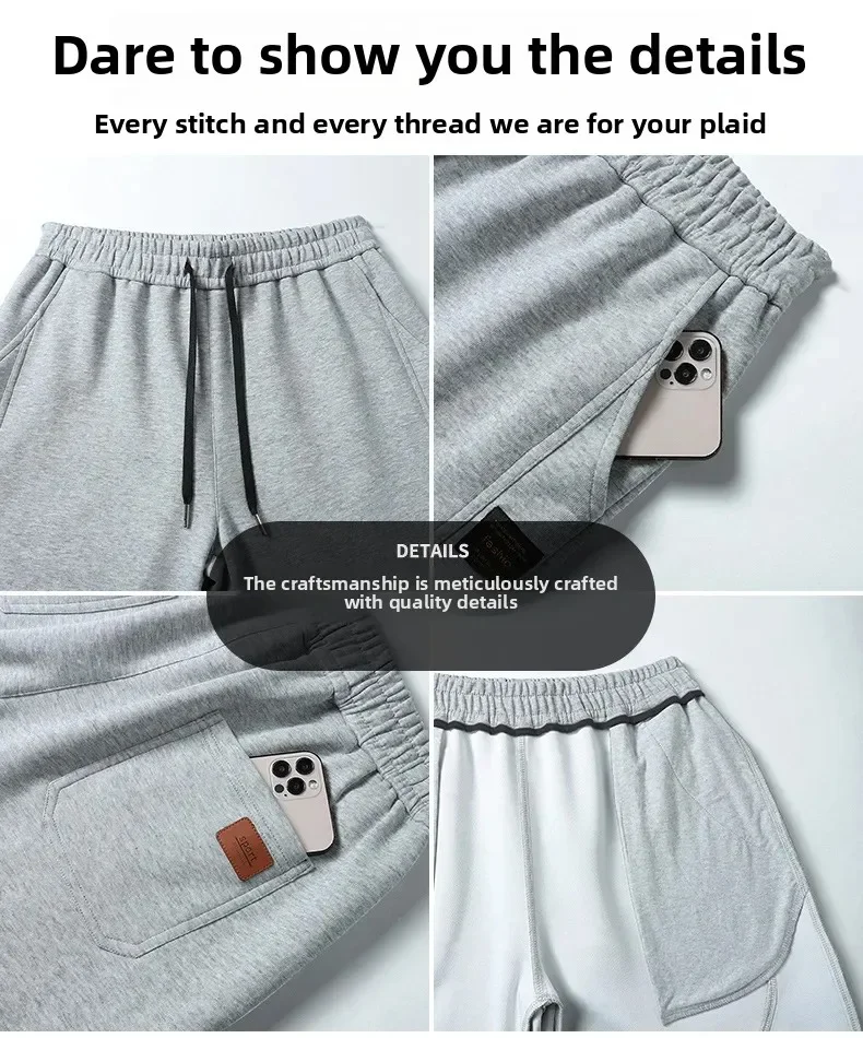 Men's Casual Cotton Shorts Plus Size 9XL 8XL 7XL Short Pants Summer Sports Beachwear Comfortable Breathable Loose Fit Trousers