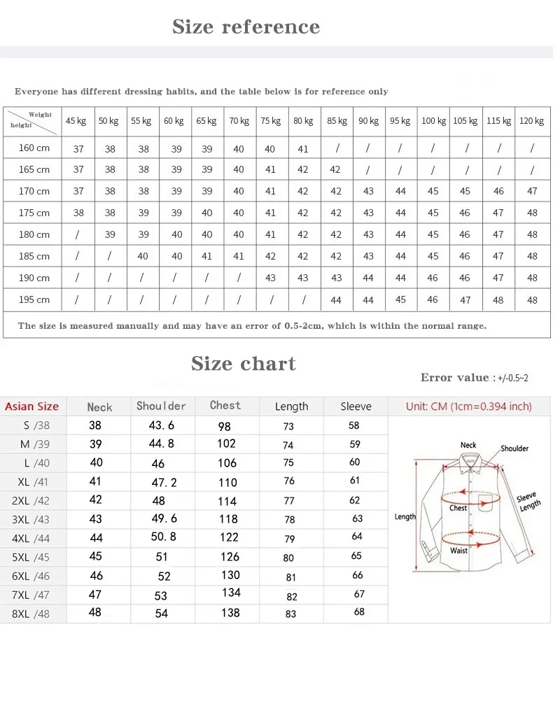 High-end 200 4-Strand Yarn 100% Cotton Men's French Cufflink Shirt One-Length Collar DP Ready-to-Wear No-Iron White