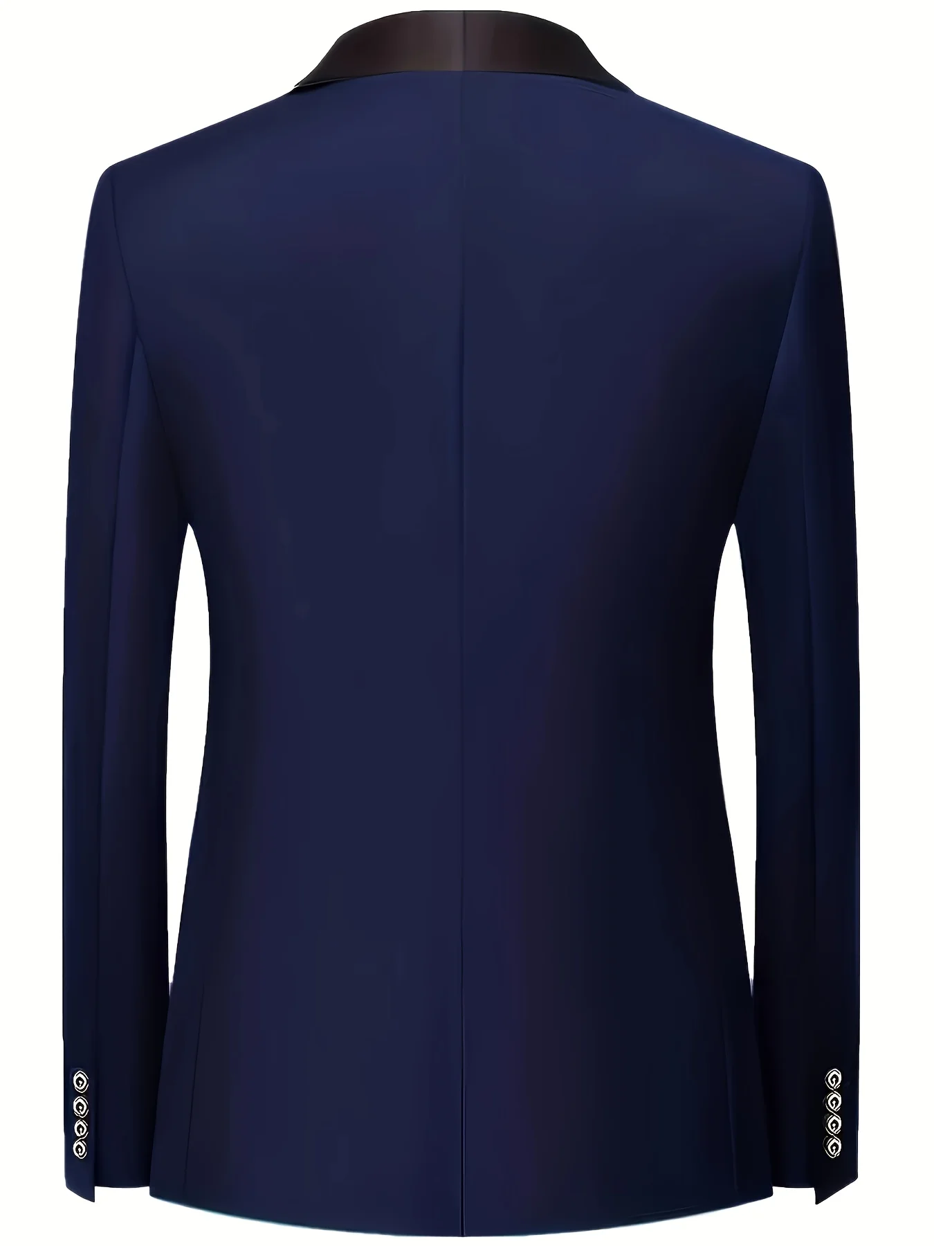 Men's Formal Suit Set Business Casual Slim Fit Tuxedo for Wedding, Long Sleeve Notch Lapel, Groom