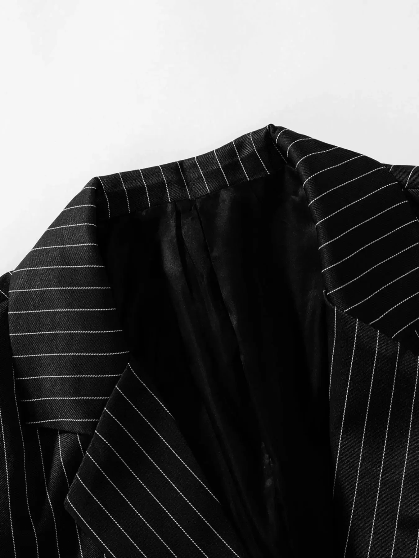 2-Piece Men's Light Business Style Single-Breasted Striped Suit Set Non Stretch Blazer And Pants Ensemble For Formal Occasio