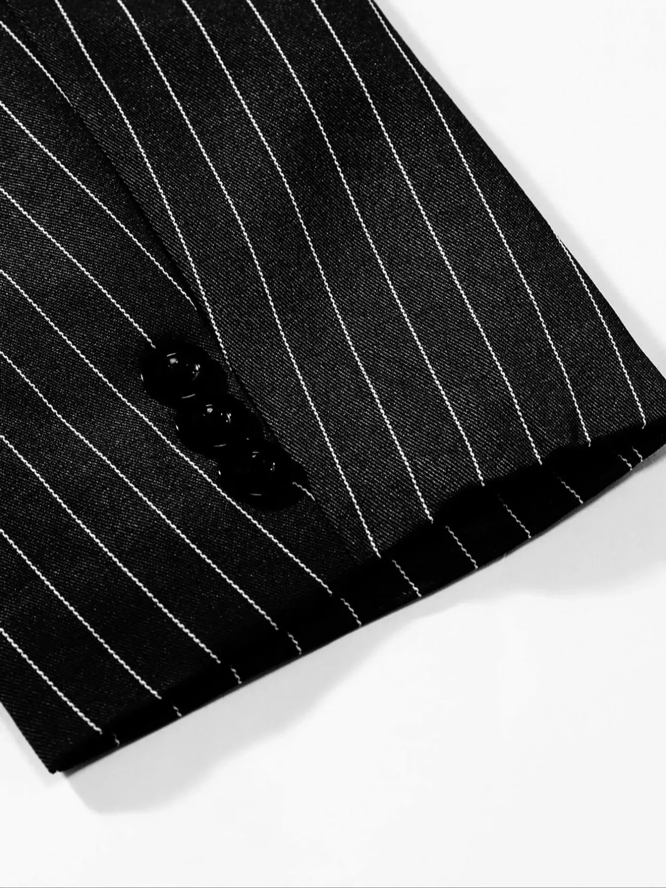 2-Piece Men's Light Business Style Single-Breasted Striped Suit Set Non Stretch Blazer And Pants Ensemble For Formal Occasio
