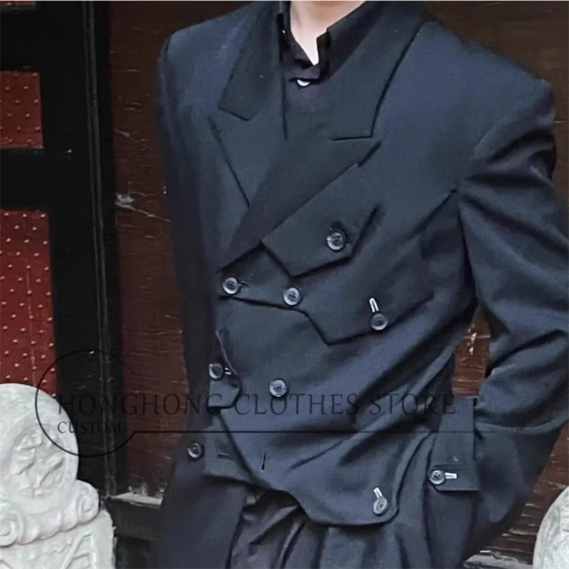 Personalized Stylish Belted Jacket for Military Uniform. Fine-Spun Material for a Professional and Classic Oversized Suit.