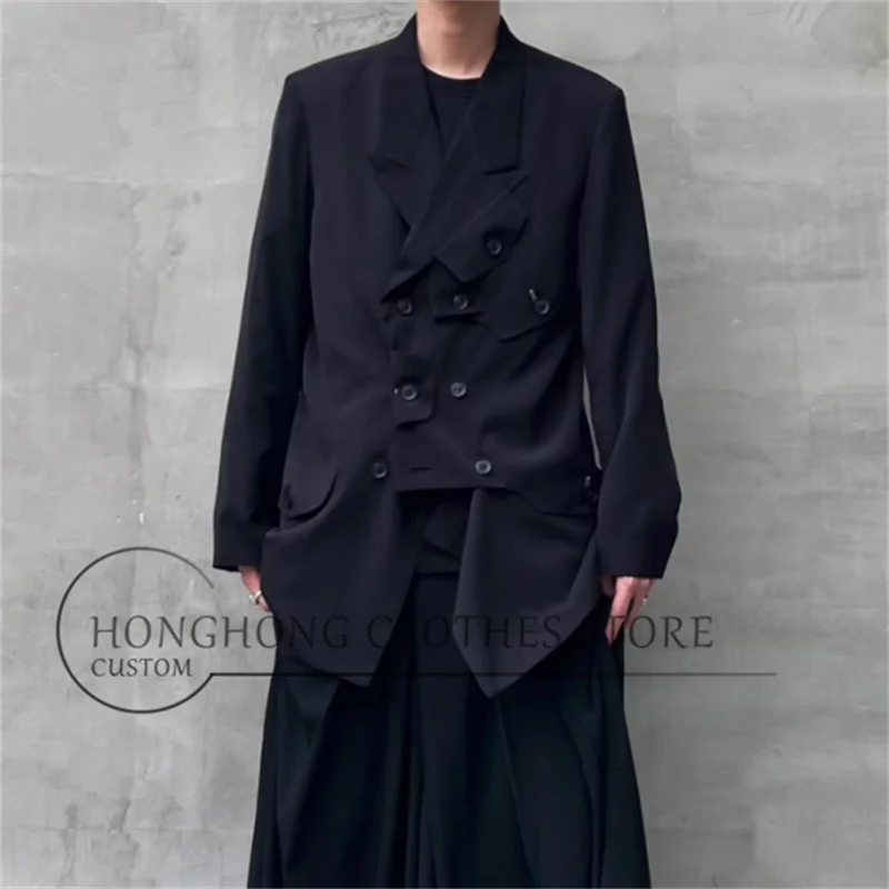 Personalized Stylish Belted Jacket for Military Uniform. Fine-Spun Material for a Professional and Classic Oversized Suit.