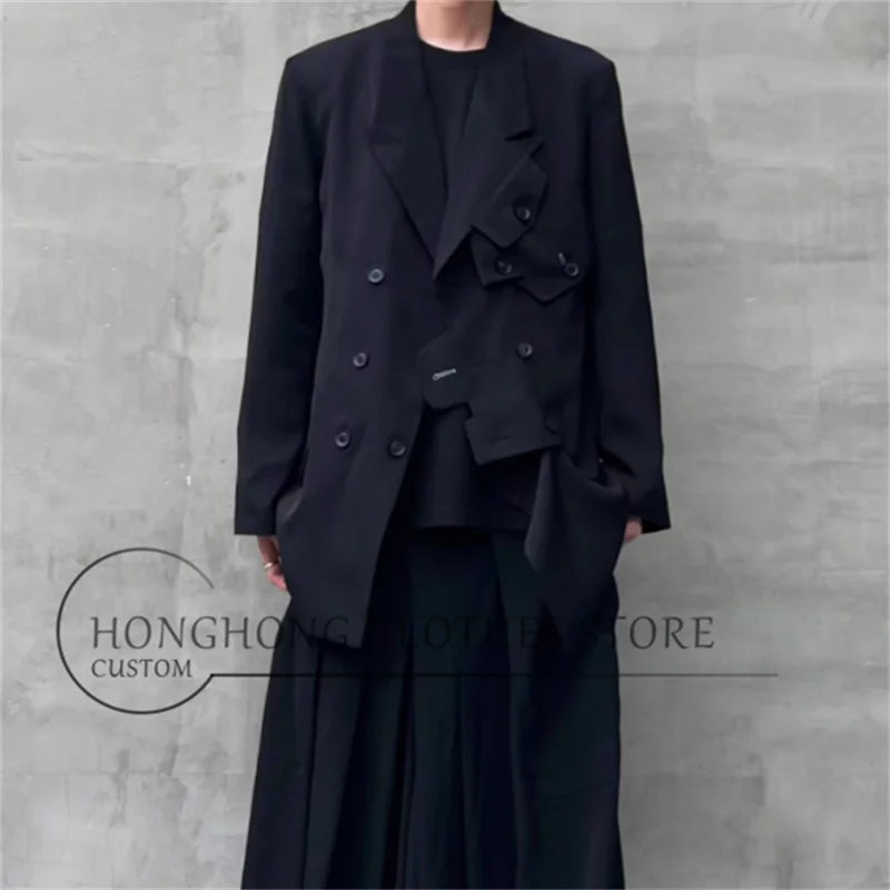 Personalized Stylish Belted Jacket for Military Uniform. Fine-Spun Material for a Professional and Classic Oversized Suit.
