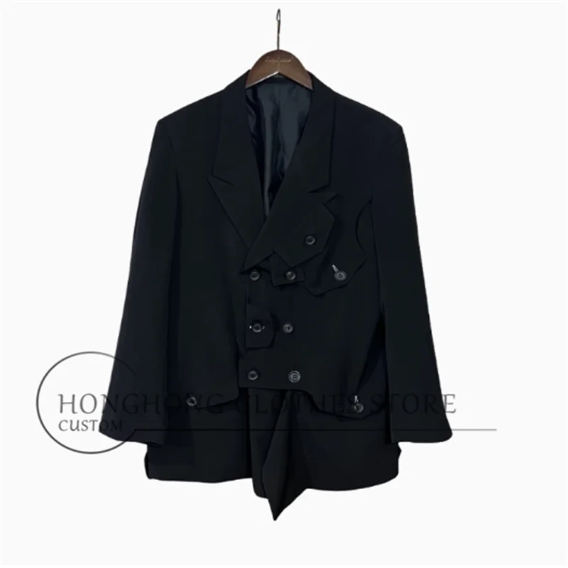 Personalized Stylish Belted Jacket for Military Uniform. Fine-Spun Material for a Professional and Classic Oversized Suit.