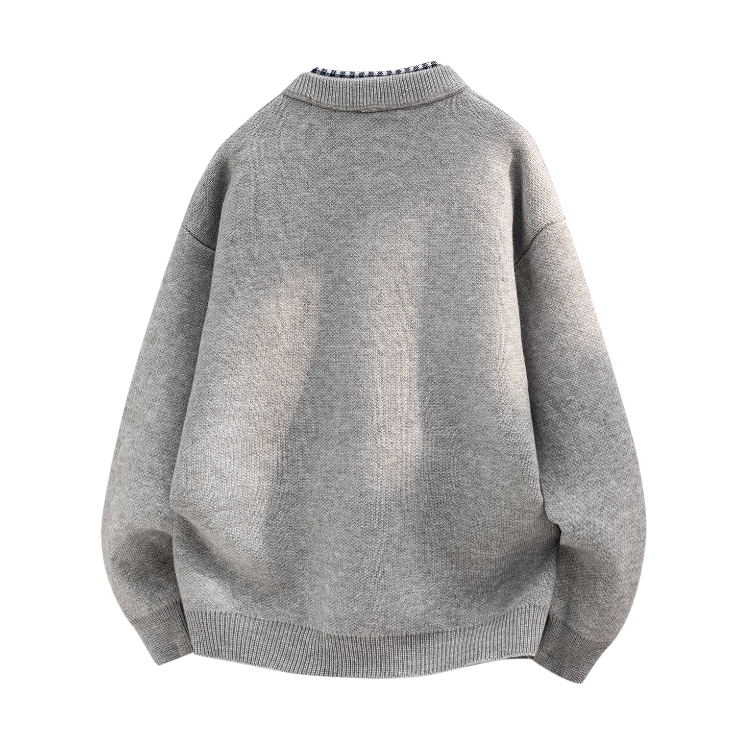 Men's Autumn Winter Knitted Cardigan Single Breasted Embroidered Warm Sweater Jacket Fashionable and Trendy Brand Men's Clothing