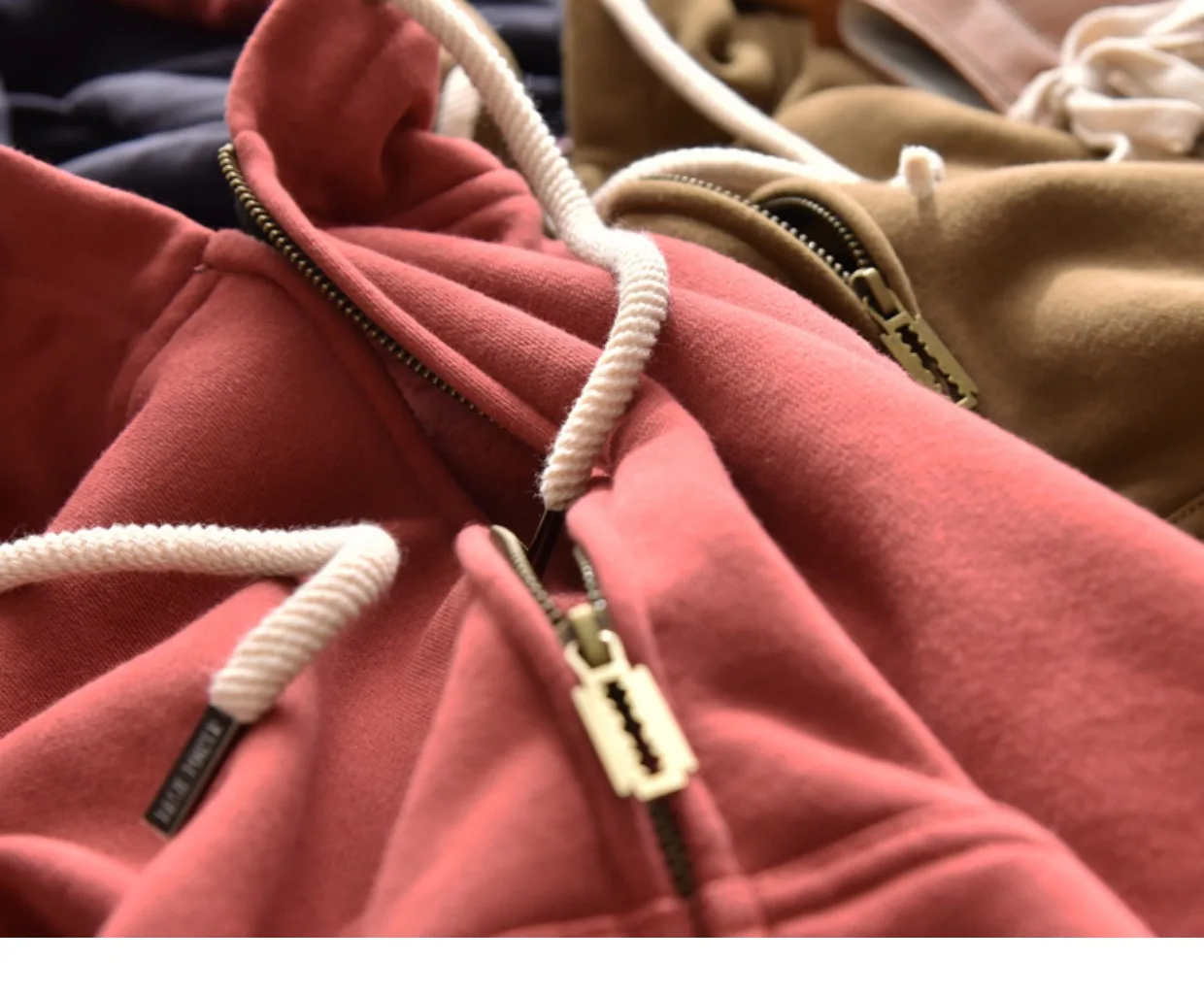Spring Winter New American Heavyweight Knitted Cardigan Hoodies Men's Fashion Long Sleeve Hooded Thick Velvet Casual Sweatshirts