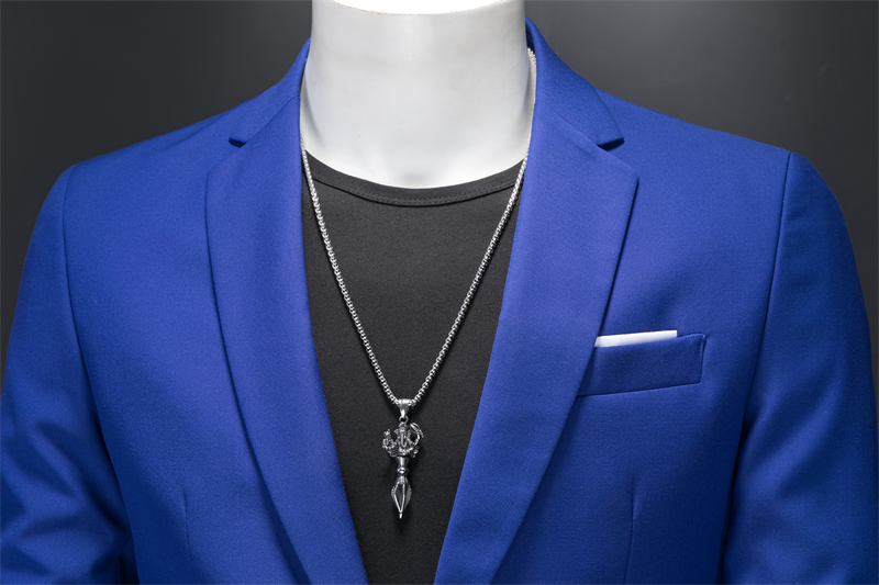 Plus Size 6XL 5XL Men's Suit Coat+2 Piece Pants/Business Fashion Office Dress/Slim Fit High Quality Groom Wedding Dress Suit Set